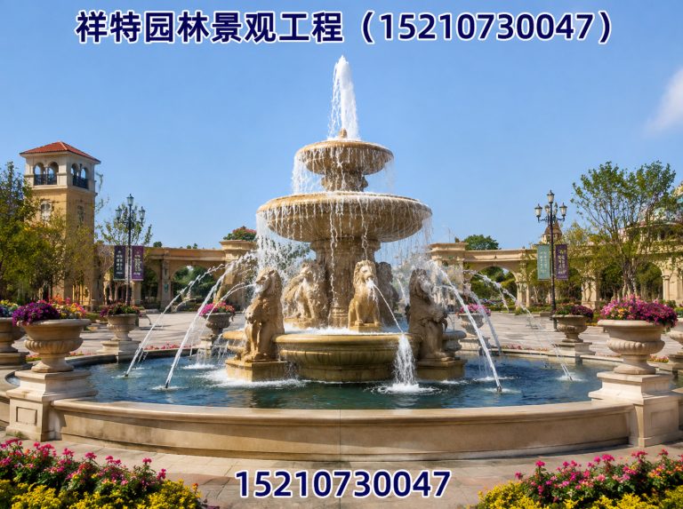涞源县景区喷泉展示图